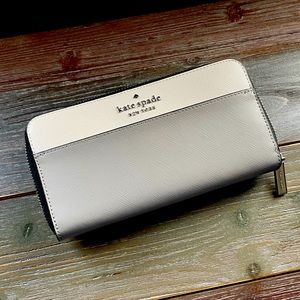 Kate Spade Staci Large Continental Wallet I nimbus gray